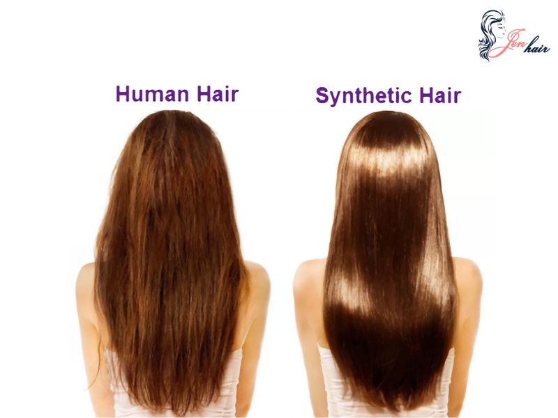 Synthetic vs. human hair. Photo: Divas Lace Wigs