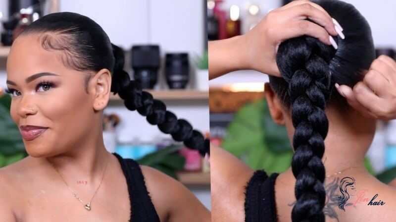 Ponytail braid. 