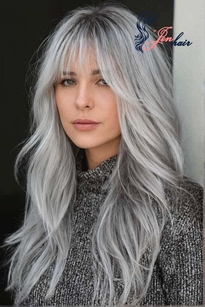 Long soft waves create a soft and romantic look