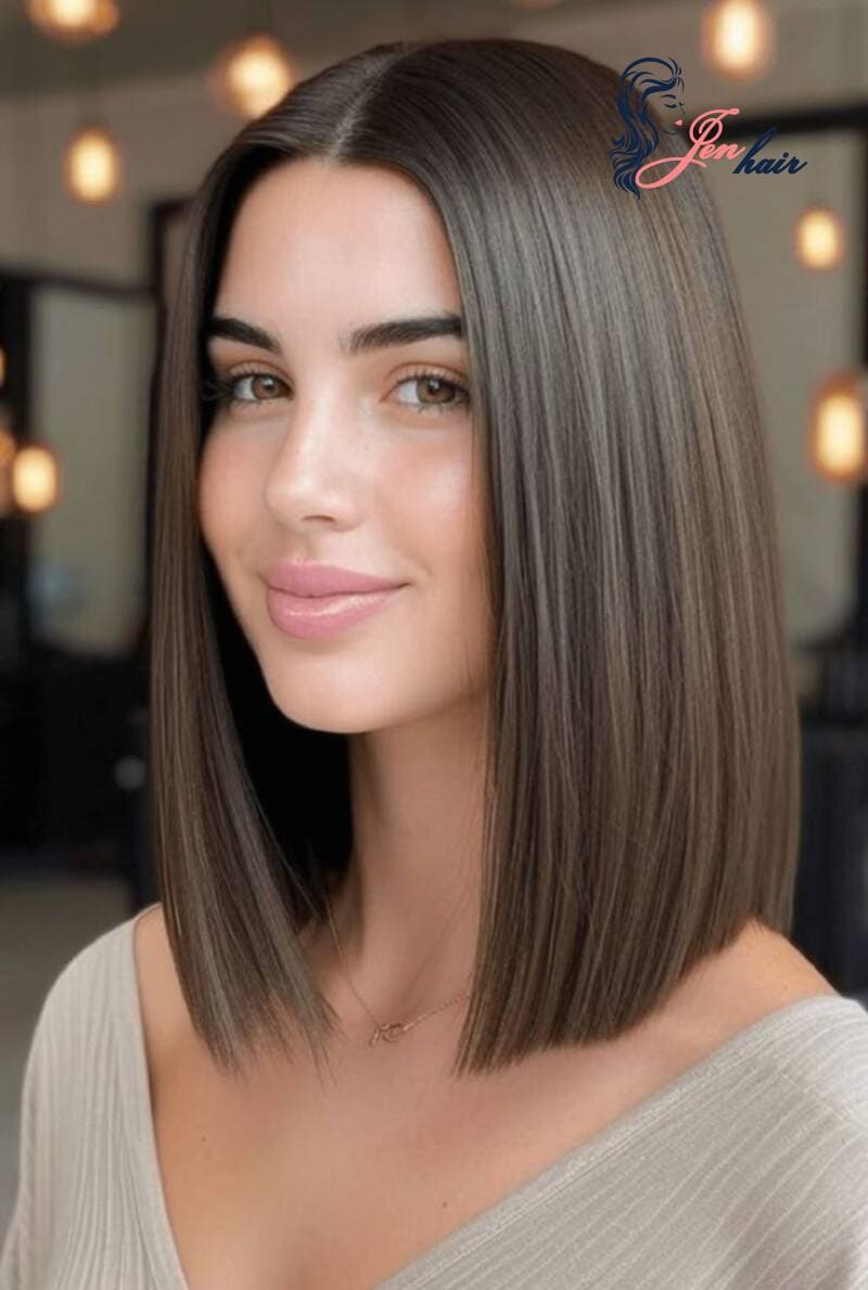 If you’re looking to change the length hair but don’t want something dramatic, consider the lob instead 