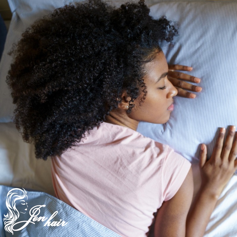 Many people overlook this, but sleeping the wrong way can cause your hair to look messy and lose its shape.