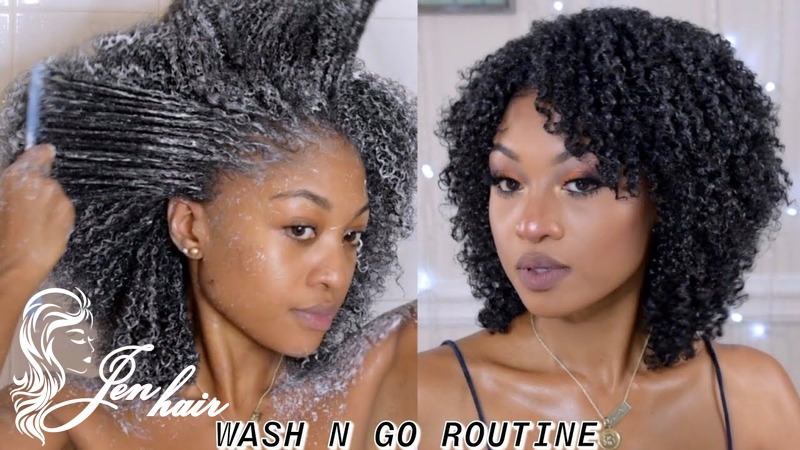 A wash-and-go defines coily hair for soft, bouncy curls all day.