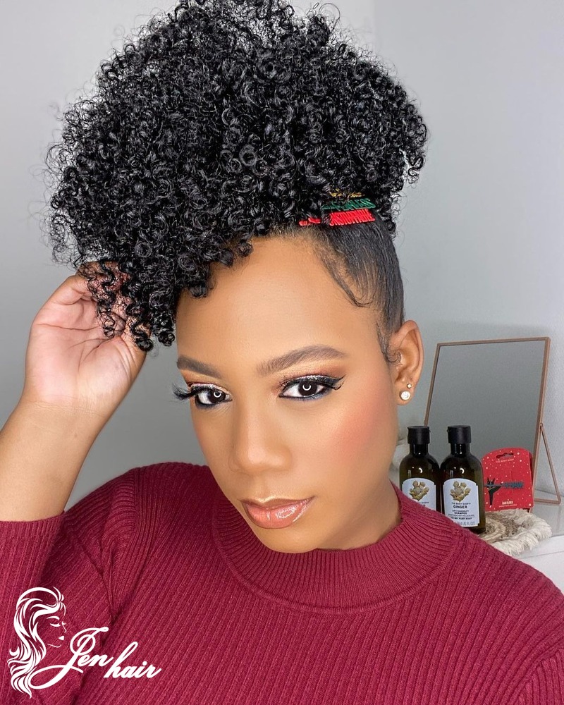 The pineapple technique is a popular method among women for preserving coily hair curls.