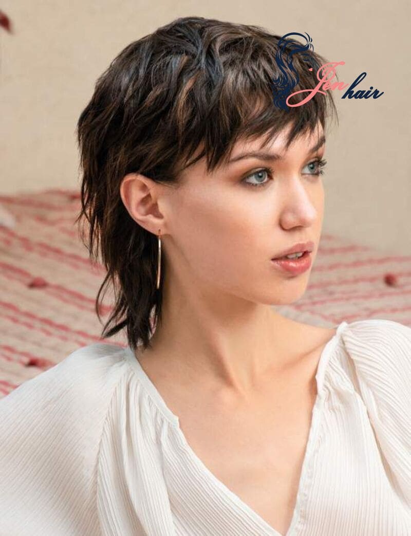 80s hair styles are coming back and short mullet always on the top trend