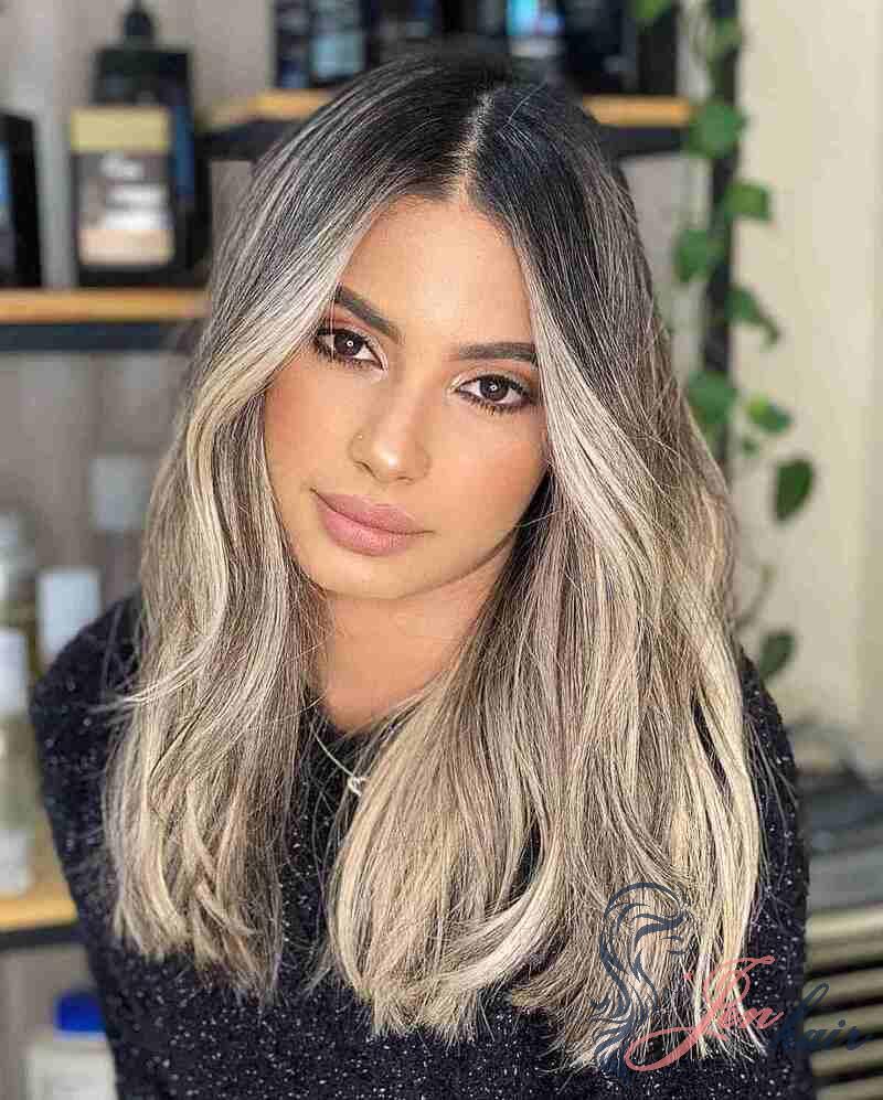 The best way to blend the natural black roots