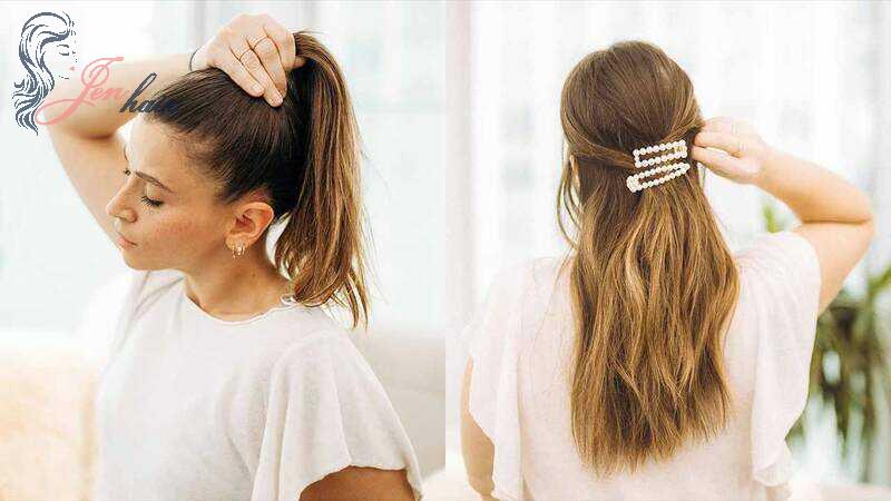 Try low ponytails or loose hairstyles