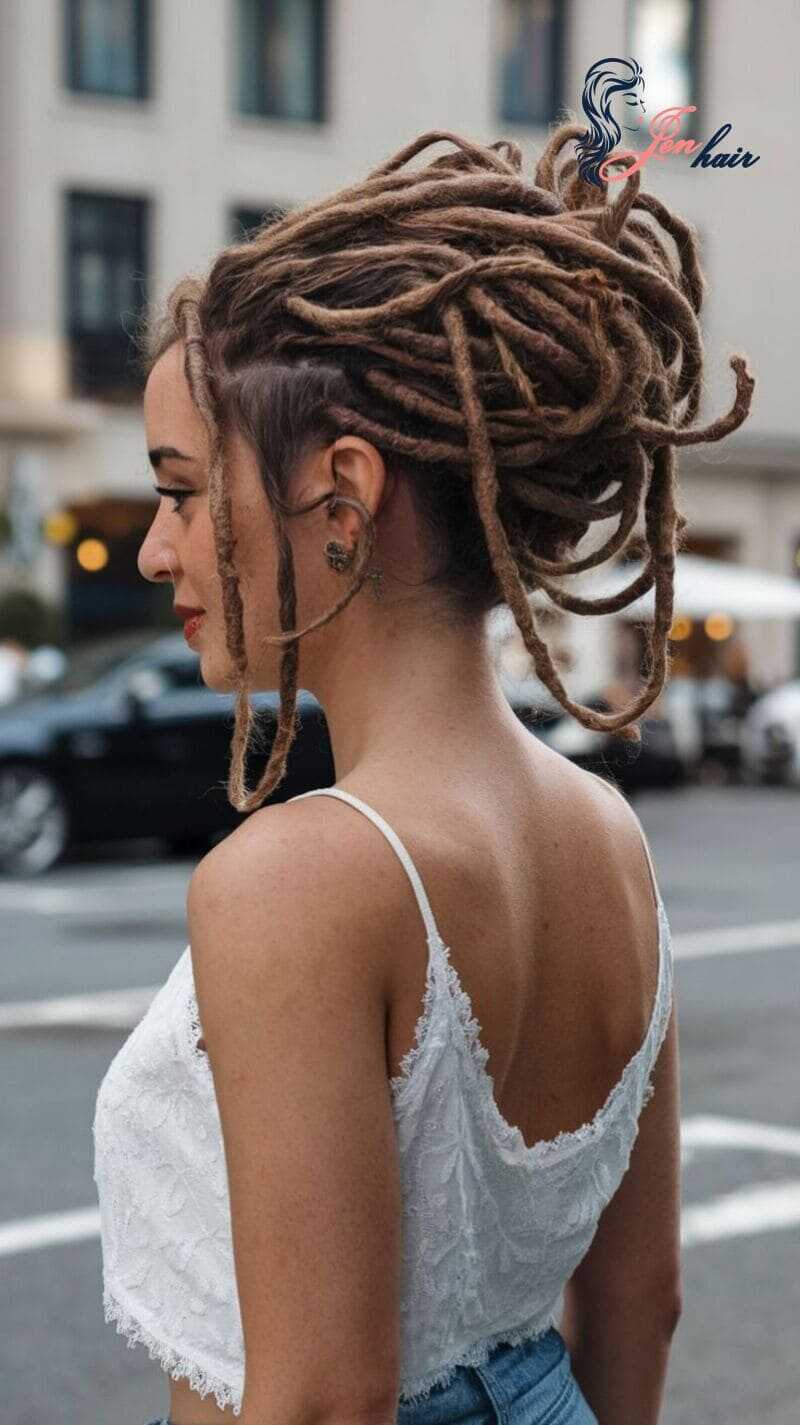 Wear a dreadlock extension experiment many different styles