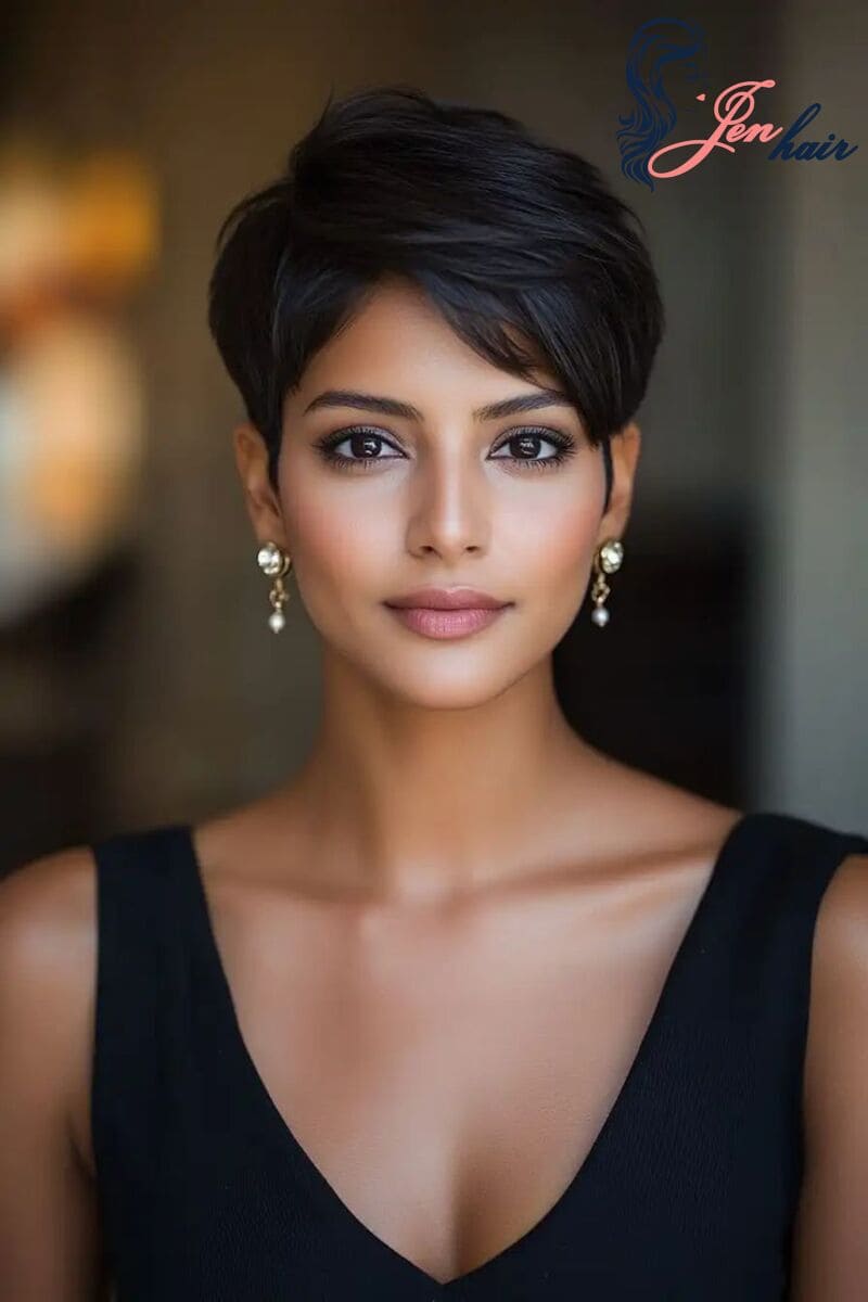Pixie cuts create a stunning look and tend to flatter facial features 