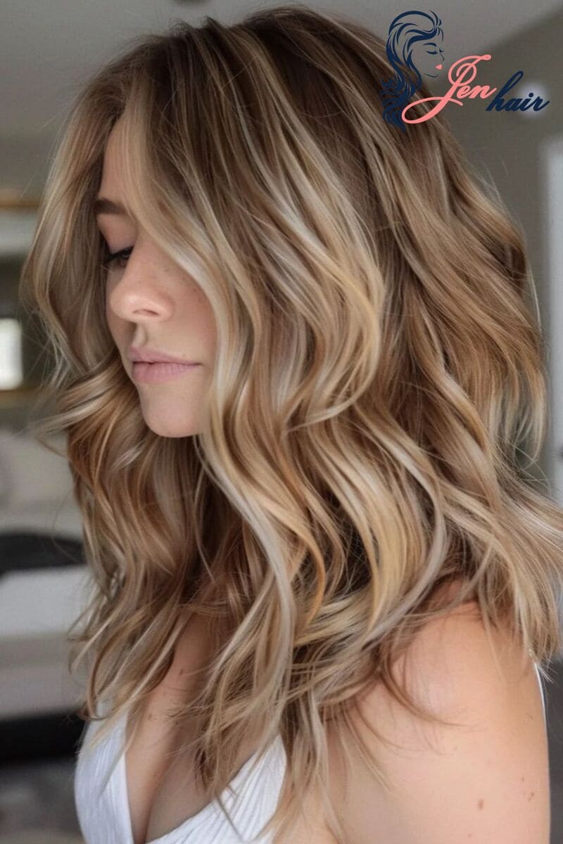 If you’re big fan of Rachel Green, why don't you try this stunning sandy blonde hair?