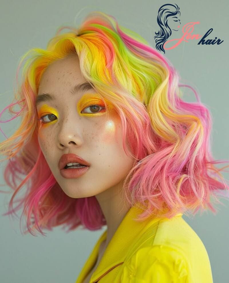 Rainbow hair is one of the most popular trends in mid 2010 