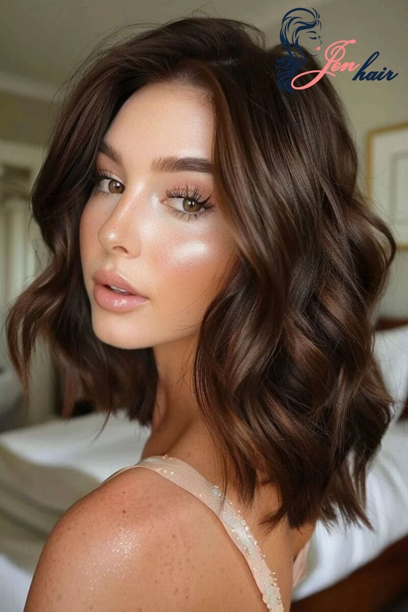 A vintage-inspired version of brunette