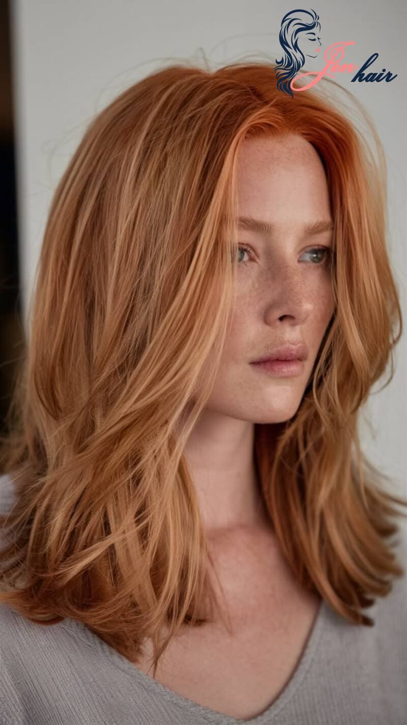 Strawberry auburn this year tends to become the hottest hair trend