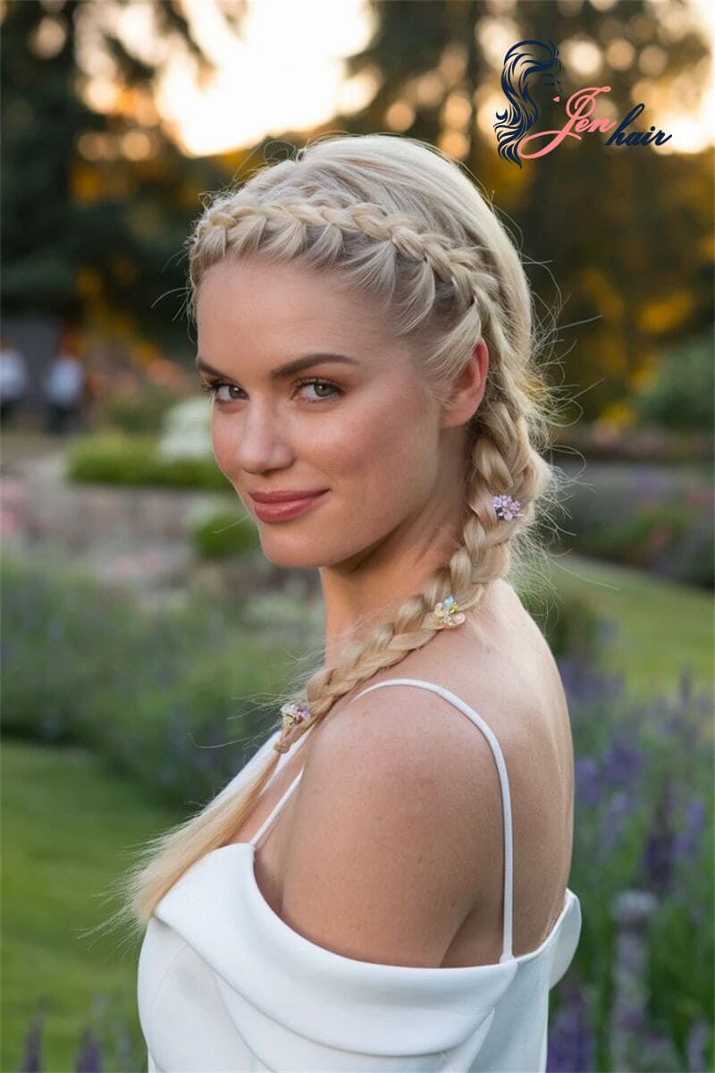 Who know classic three-strands braid can create a stunning look like this