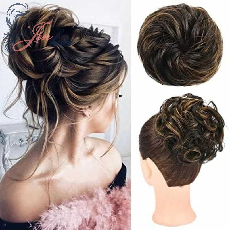 Messy bun gives elegant look