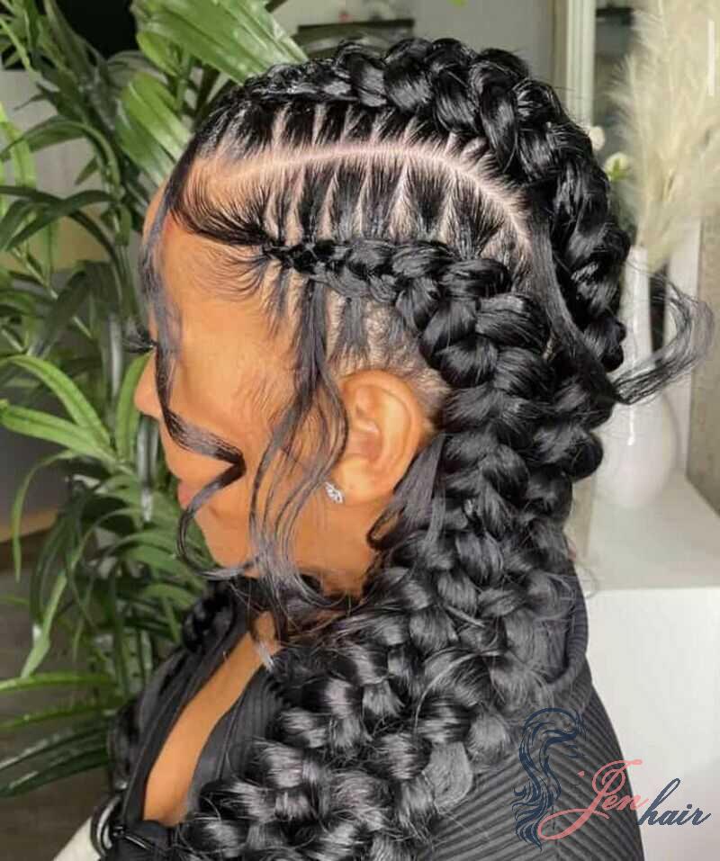 Braided styling like butterfly