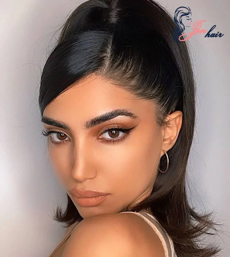 Try half up with black hair to create a 90s blonde to black hair dyespirite