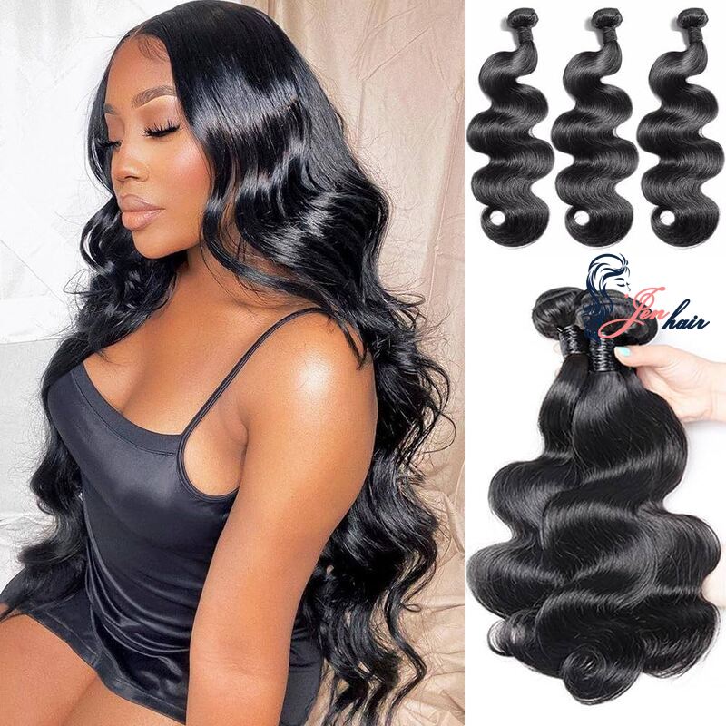 Brazilian body wave bundles hold waves beautifully without frizz. 