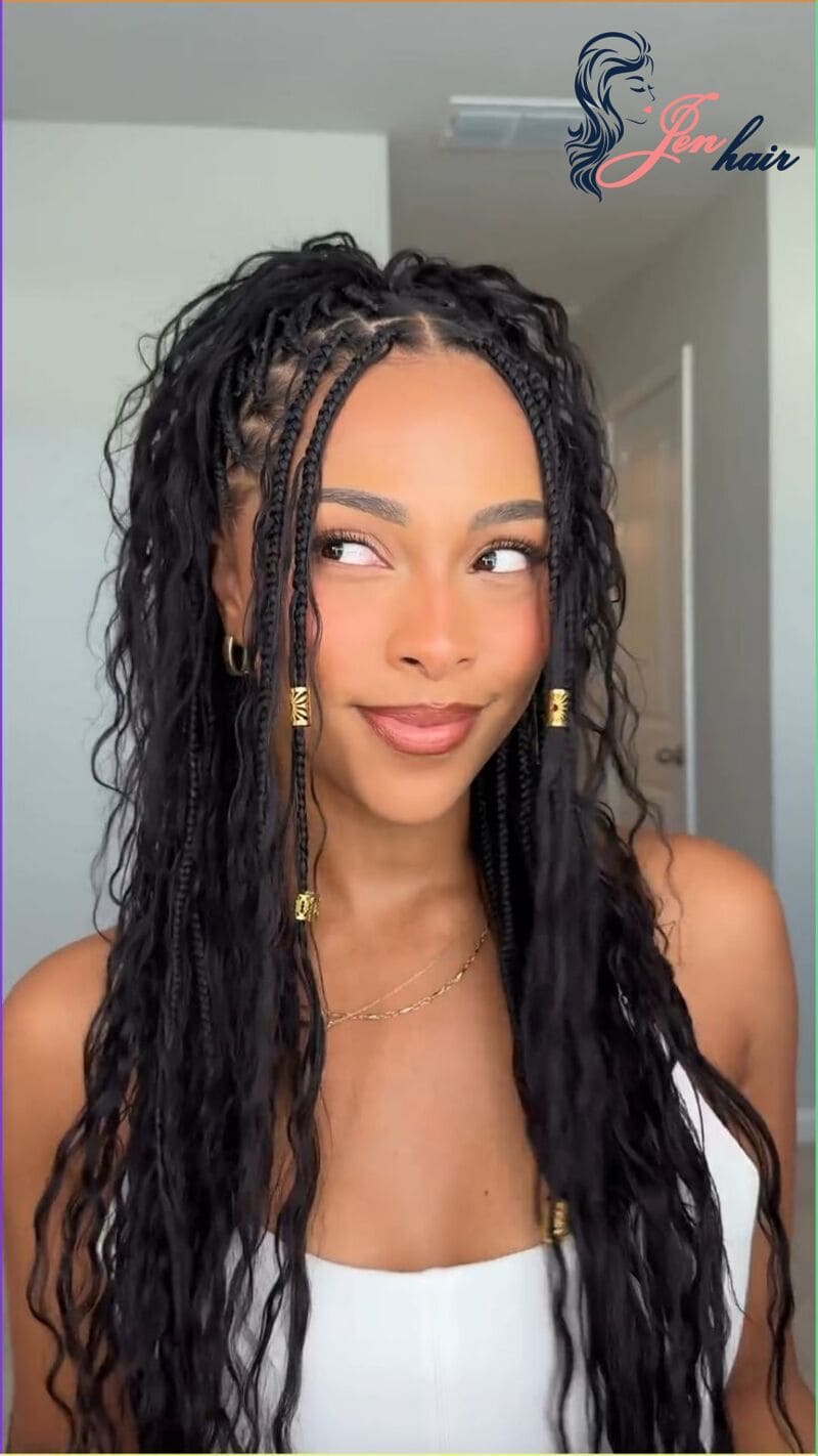 This is one of the most famous protective hairstyles - is it cute, isn’t it? 