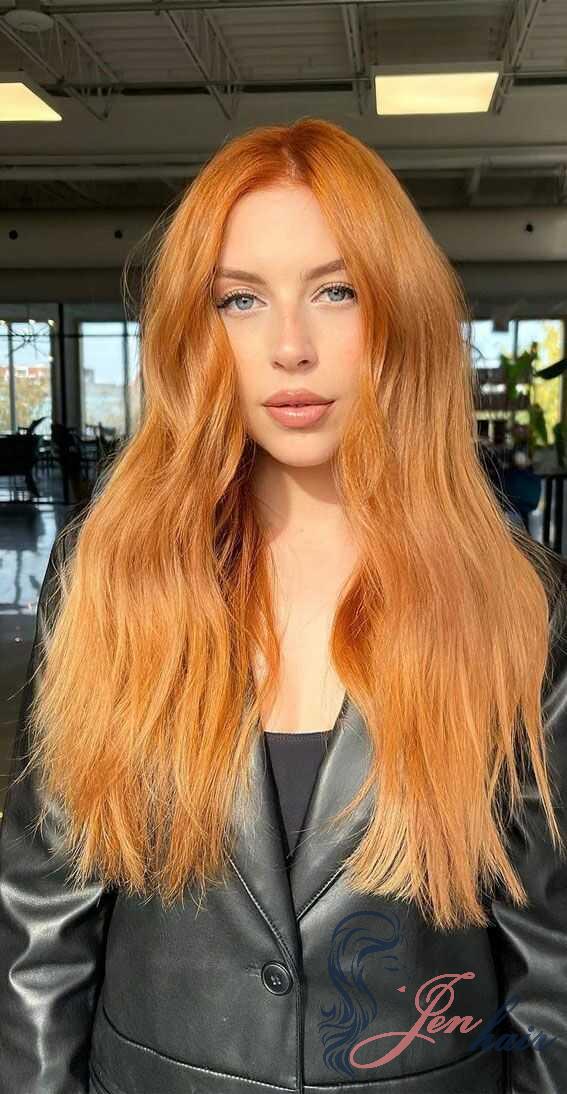 Your skin is bright with bright copper