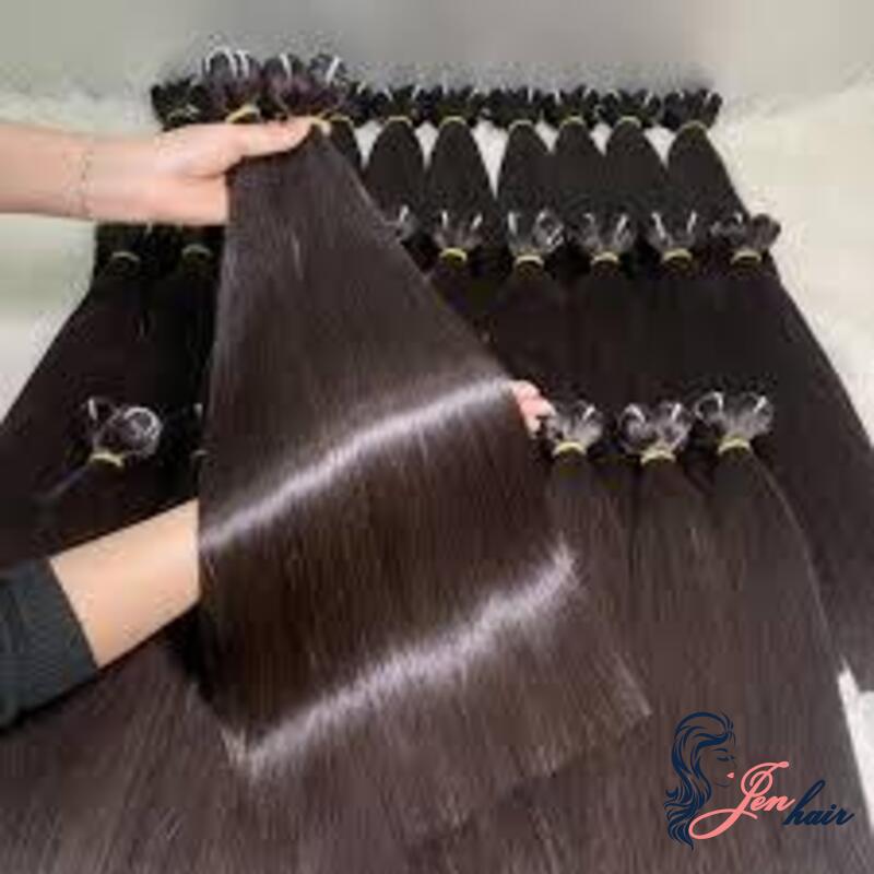 Vietnamese is a natural, glossy look that blends effortlessly with your real hair.