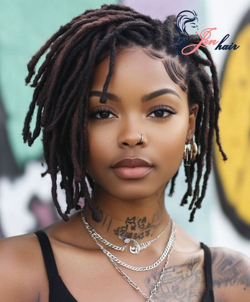 I bet this kinky hair extensions for locs will make everyone turnhead! 