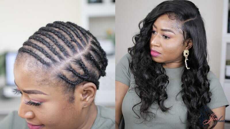 This braiding pattern is a perfect choice for hairstyles featuring bangs