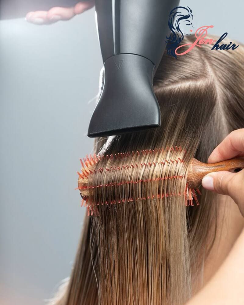 Dryer can help style your hair, but don’t use it too much