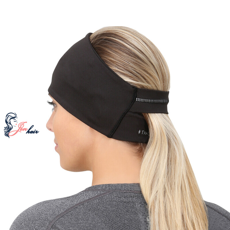 Headband ponytails combine a clip-in ponytail with a fabric headband