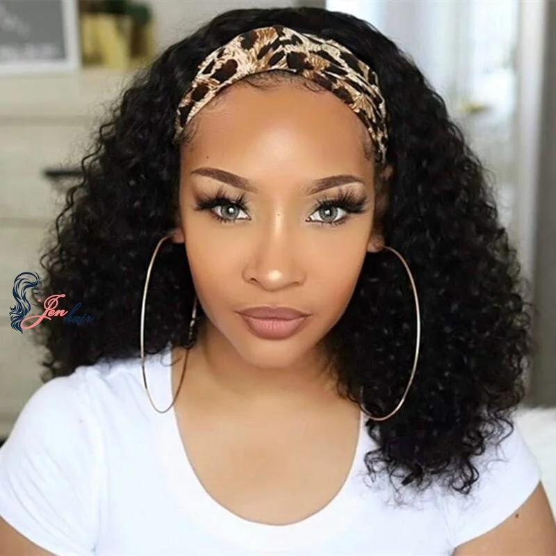 Keep some of your natural hair visible, half-wigs with headbands are the way to go