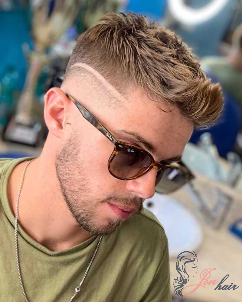 Soft and short spikes hair on top