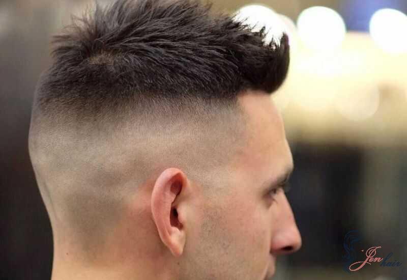 Bare faced spiky cut