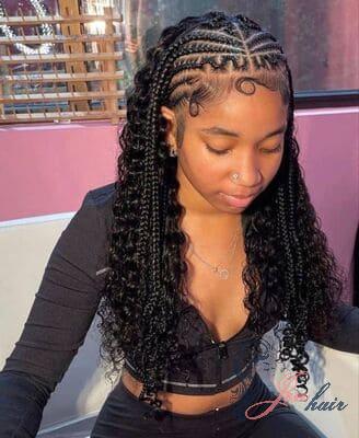 Versatile sew-in and bangs help add edge and softness.