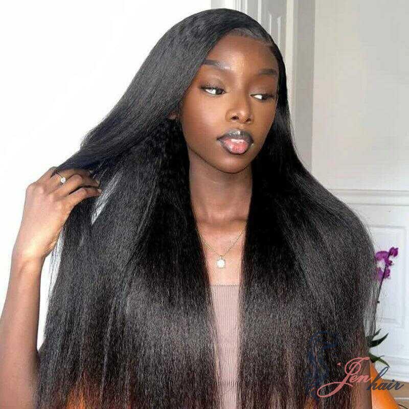 Natural Afro-textured hair that is a little straight