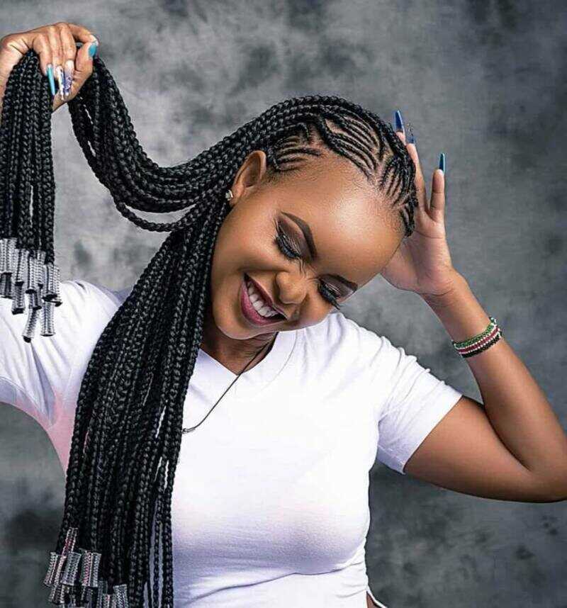 Conventional braiding hairstyle