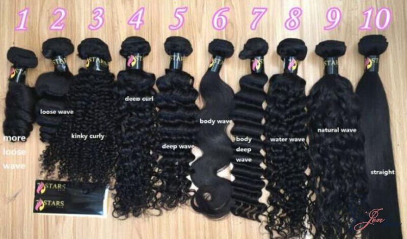 Popular textures human hair clip in extensions for black hair