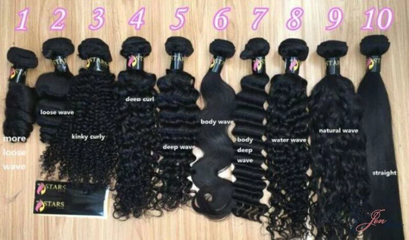 Popular textures human hair clip in extensions for black hair
