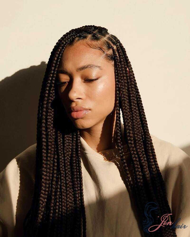 Stunning Styles with Box Braids to Inspire Your Next Look 7 styles with box braids The greatest way to show off your neckline and your face